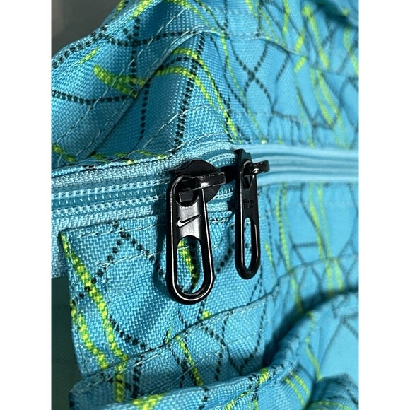 Nike Zip Up Tote Bag Teal Blue Green 13x15" - Picture 5 of 7
